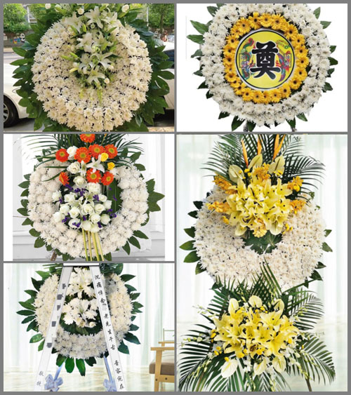 安徽安庆市潜山县官庄镇孔士村花圈速递